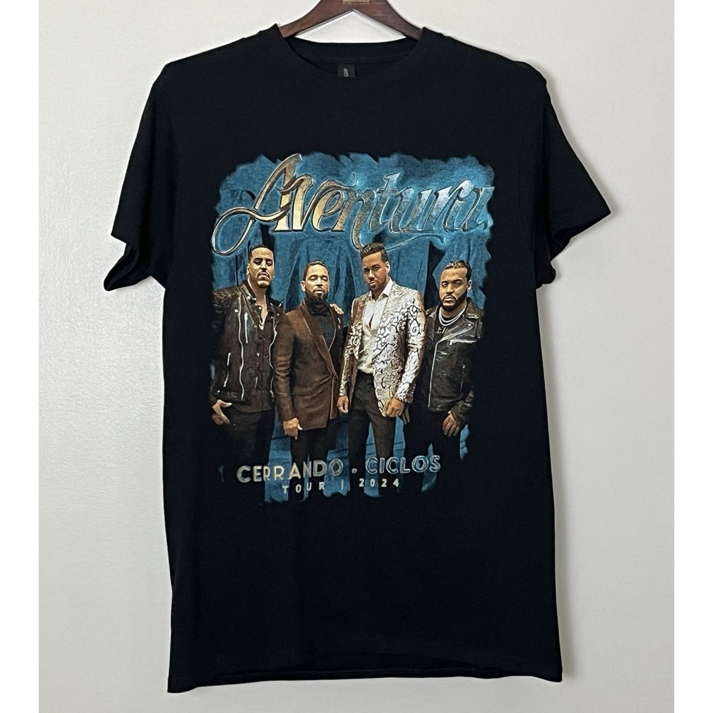 Adventura Cerrando Cicilos Tour T-Shirt Men's Medium Black Latin Music Concert